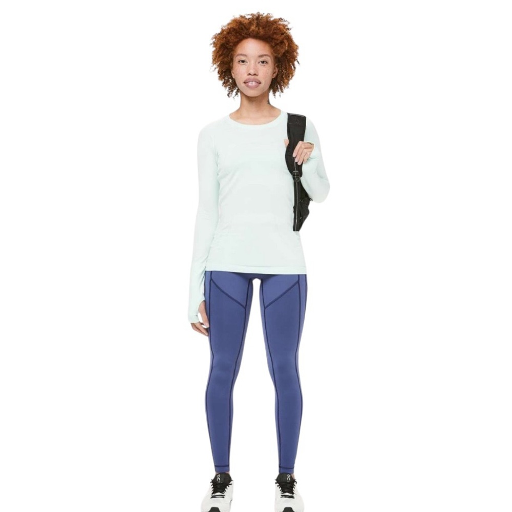Lululemon All the Right Places Pant 10 Gatsby Blue 28" Low Rise Compression